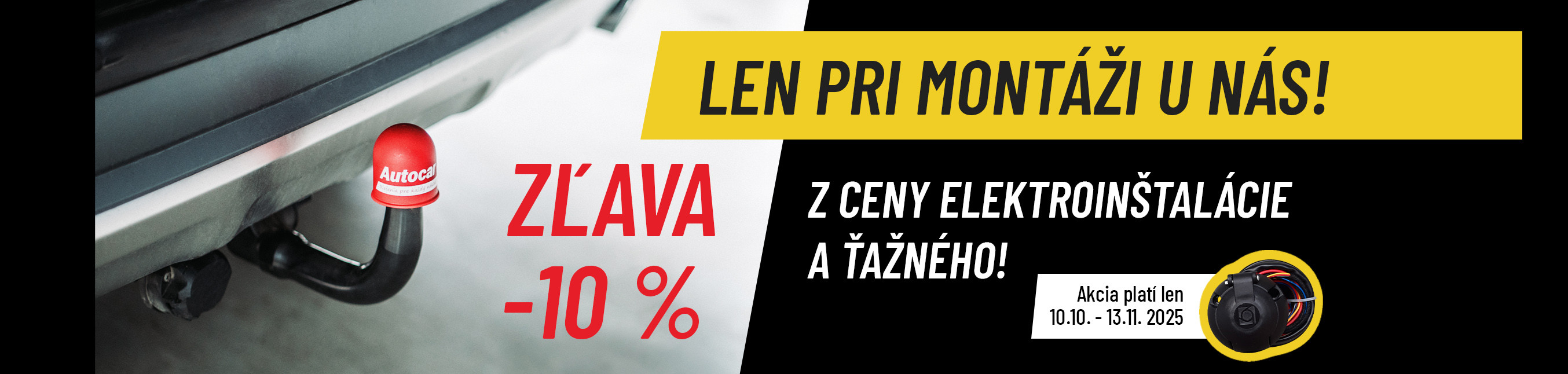 Ťažné a elektroinštalácia so slavou